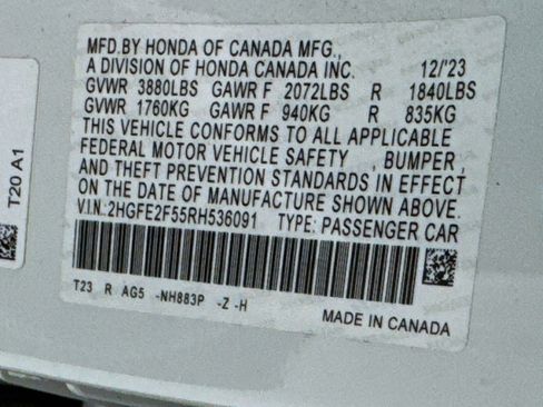 Used 2024 Honda Civic Sport image 24