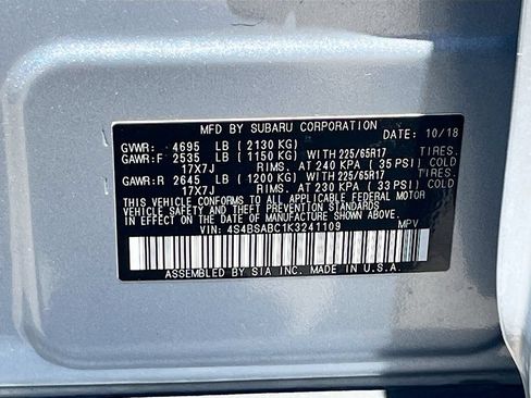 Used 2019 Subaru Outback 2.5i AWD/4WD image 29