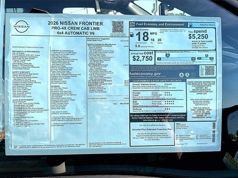 New 2026 Nissan Frontier PRO-4X image 14