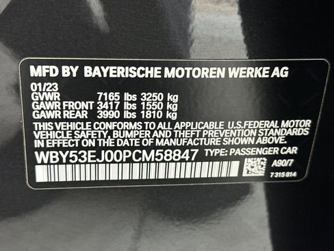 Certified 2023 BMW i7 xDrive60 AWD/4WD image 36