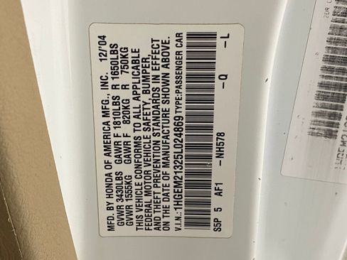 Used 2005 Honda Civic VP image 20