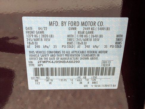 Used 2022 Ford Edge SEL w/ Convenience Package AWD/4WD image 23