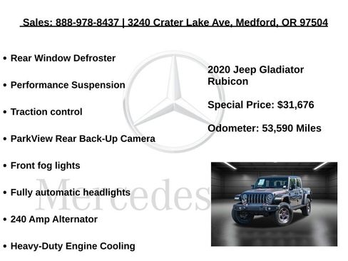 Used 2020 Jeep Gladiator Rubicon w/ LED Lighting Group image 15