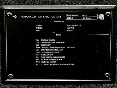 Certified 2018 Ferrari 488 Spider image 39