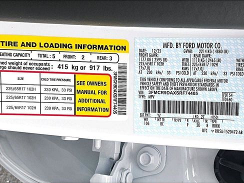 New 2025 Ford Bronco Sport Badlands w/ Badlands Tech Package AWD/4WD image 12