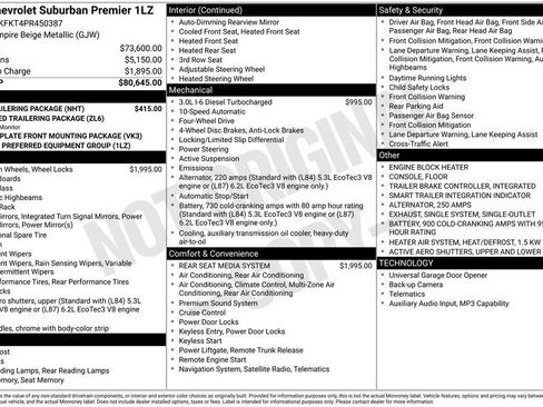 Used 2023 Chevrolet Suburban Premier w/ Max Trailering Package AWD/4WD image 46