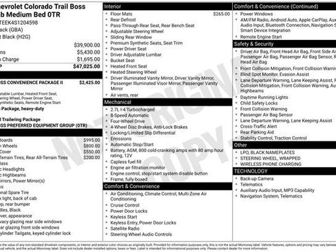 Used 2025 Chevrolet Colorado Trail Boss AWD/4WD image 4