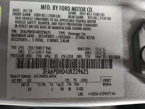 Used 2018 Ford Fusion SE w/ Fusion SE Technology Package FWD image 33