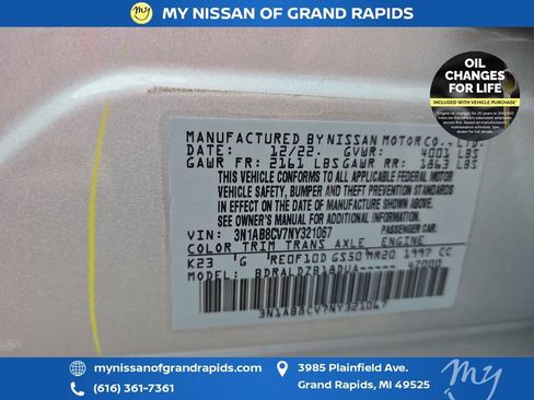 Used 2022 Nissan Sentra SV w/ Trunk Package image 45