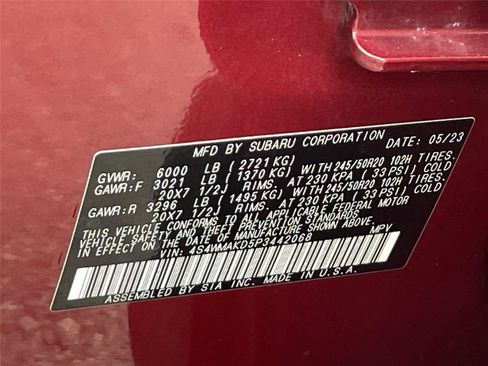 Certified 2023 Subaru Ascent Onyx Edition Limited AWD/4WD image 36
