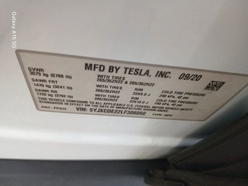 Used 2020 Tesla Model X Long Range AWD/4WD image 9
