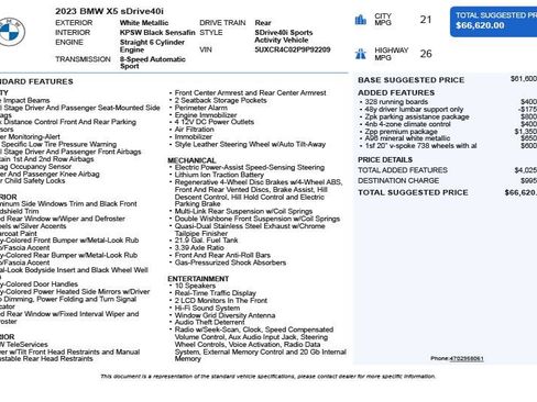 Used 2023 BMW X5 sDrive40i RWD image 3