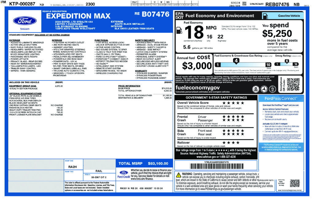 Used 2024 Ford Expedition Max Limited AWD/4WD image 40