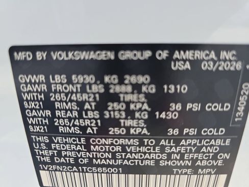 New 2026 Volkswagen Atlas SEL Premium R-Line AWD/4WD image 31