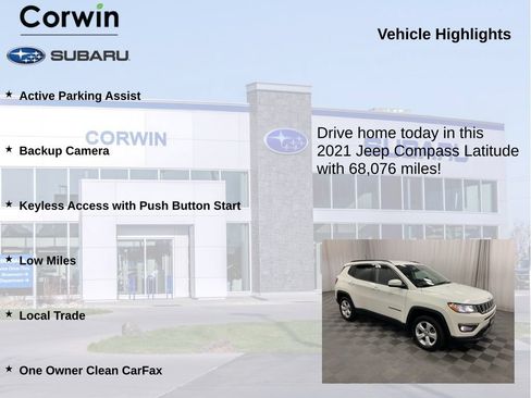 Used 2021 Jeep Compass Latitude AWD/4WD image 6