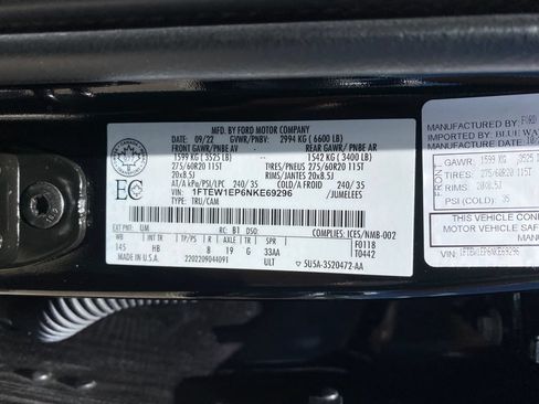 Used 2022 Ford F150 Lariat w/ Equipment Group 502A High AWD/4WD image 14