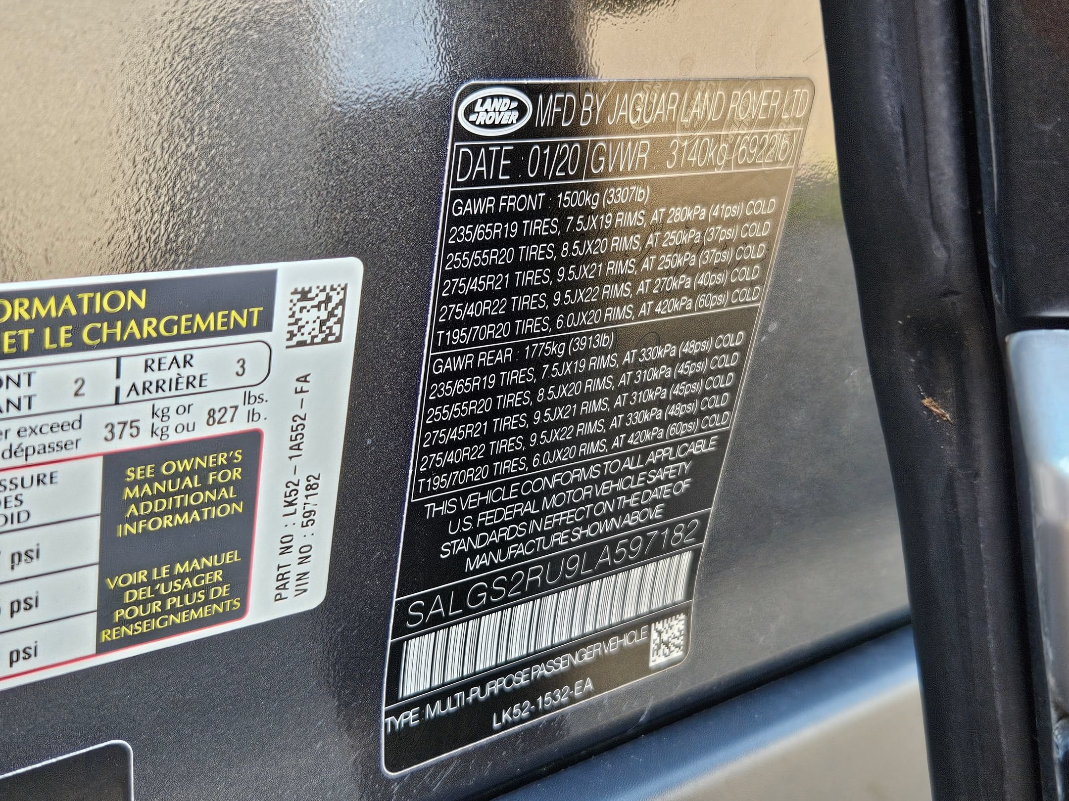 Used 2020 Land Rover Range Rover HSE AWD/4WD image 34