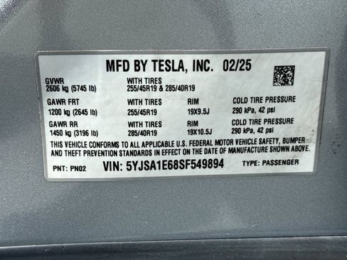 Used 2025 Tesla Model S Plaid AWD/4WD image 27