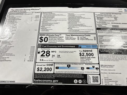 New 2026 BMW X2 xDrive28i w/ Technology Package AWD/4WD image 31