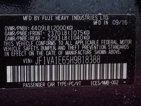 Used 2017 Subaru WRX Premium image 38