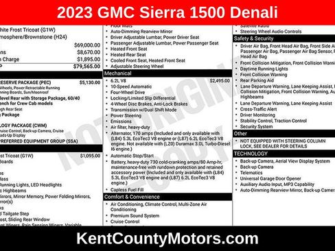Used 2023 GMC Sierra 1500 Denali w/ Denali Reserve Package AWD/4WD image 1