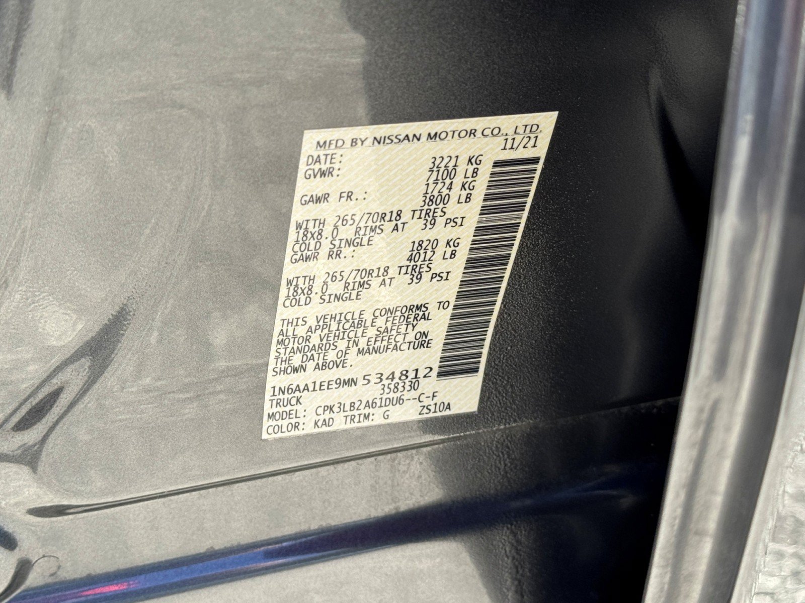 Used 2021 Nissan Titan SV RWD image 36