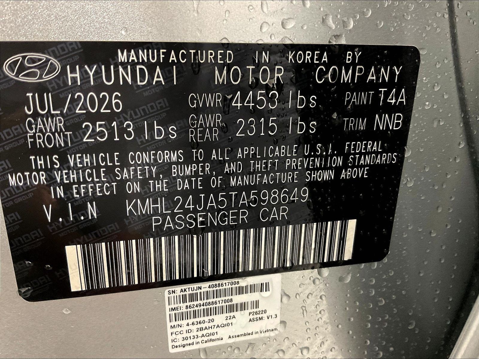 New 2026 Hyundai Sonata SE FWD image 19