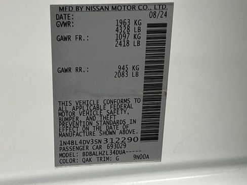 Used 2025 Nissan Altima 2.5 SV FWD image 72