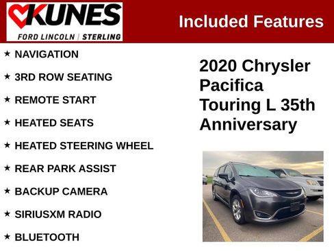 Used 2020 Chrysler Pacifica Touring-L FWD image 2