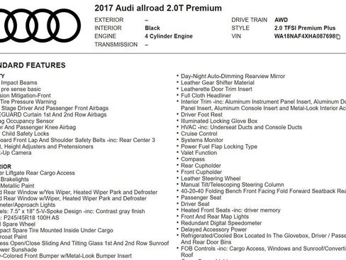 Used 2017 Audi A4 2.0T allroad Premium Plus image 15