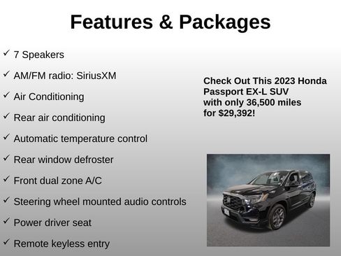 Certified 2023 Honda Passport EX-L image 8