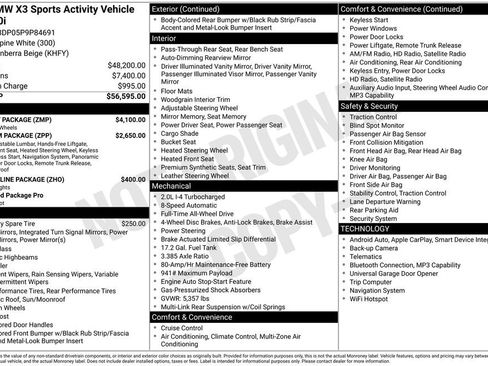 Used 2023 BMW X3 xDrive30i w/ M Sport Package image 2