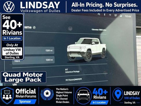 Used 2022 Rivian R1T Adventure AWD/4WD image 23