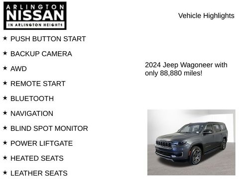 Used 2024 Jeep Wagoneer Series II w/ Flexible Seating Group image 7