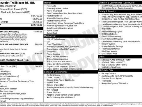 Used 2025 Chevrolet TrailBlazer RS w/ Convenience Package FWD image 43