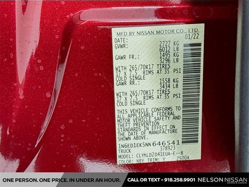 Certified 2022 Nissan Frontier PRO-4X w/ Pro-4X Premium Package image 33