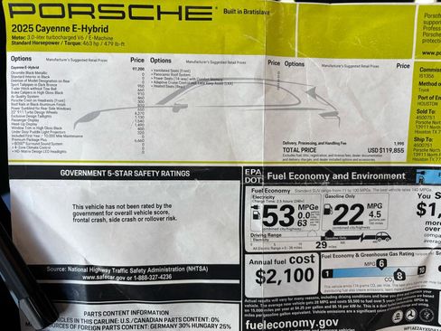 Used 2025 Porsche Cayenne E-Hybrid AWD/4WD image 22