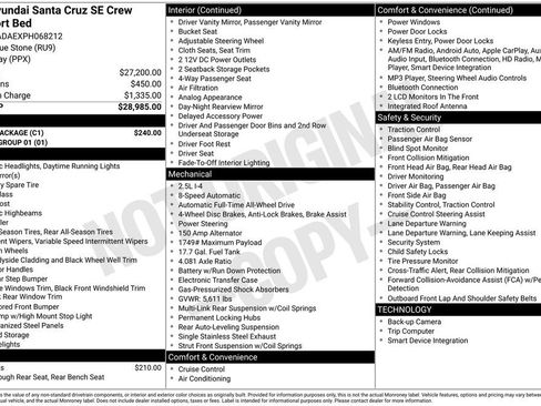 Used 2023 Hyundai Santa Cruz SE w/ Cargo Package image 28