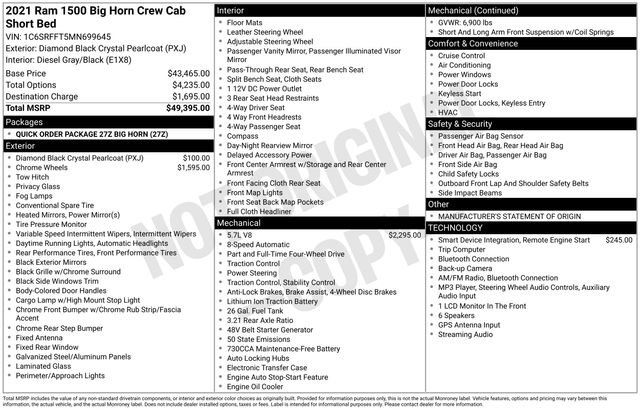 Used 2021 RAM 1500 Big Horn AWD/4WD image 31