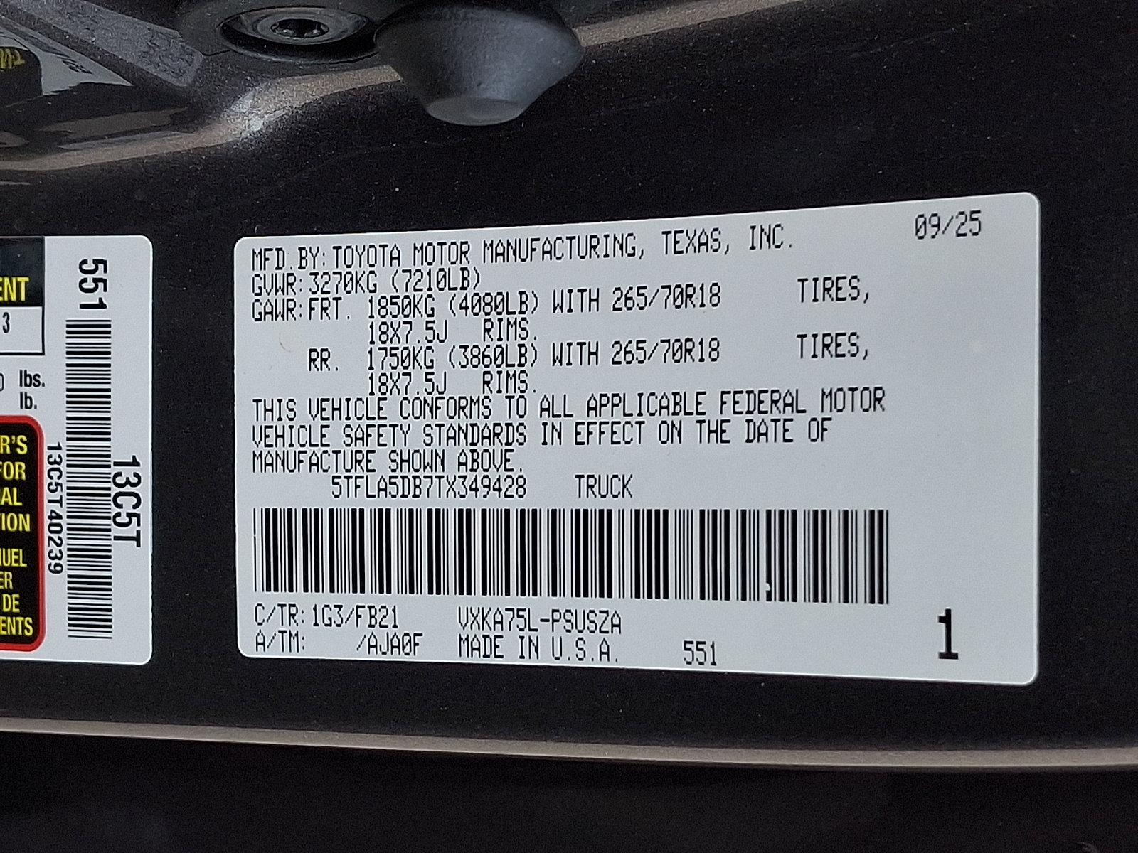 Certified 2026 Toyota Tundra SR5 w/ SR5 Convenience Package AWD/4WD image 27