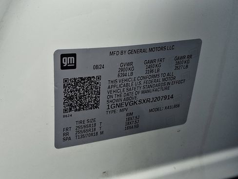 Certified 2024 Chevrolet Traverse LT w/ LPO, Floor Liner Package AWD/4WD image 27