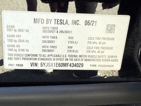 Used 2021 Tesla Model S Plaid image 36