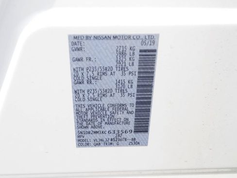 Used 2019 Nissan Pathfinder Platinum AWD/4WD image 34
