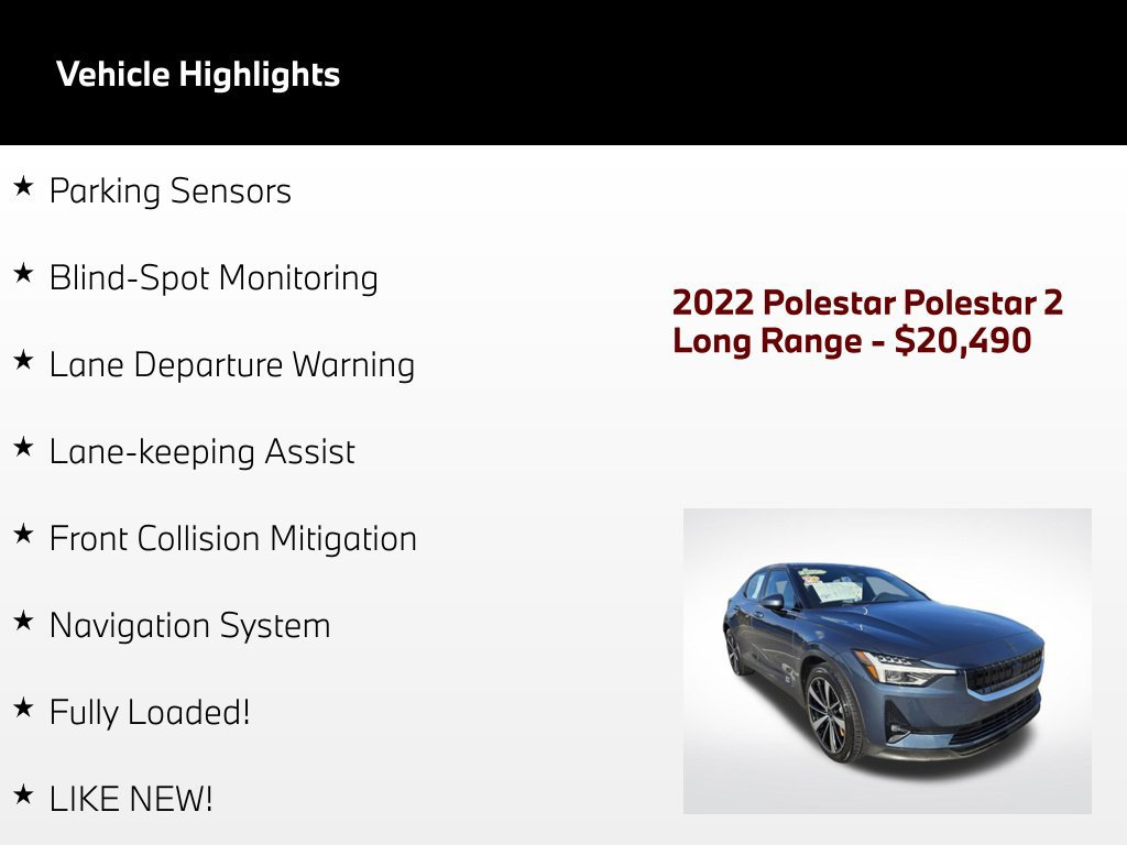Used 2022 Polestar Polestar 2 w/ Plus Package AWD/4WD image 51