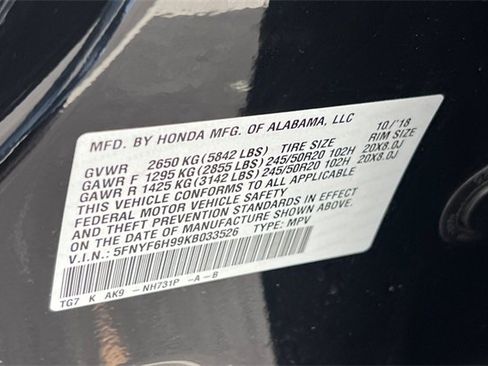 Used 2019 Honda Pilot Touring image 38