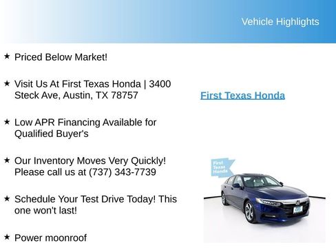 Used 2019 Honda Accord EX-L image 9