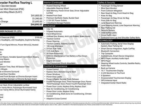 Used 2024 Chrysler Pacifica Touring-L FWD image 4