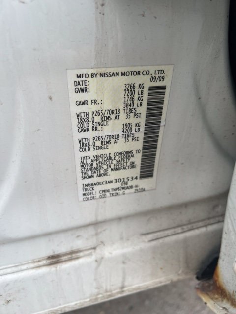 Used 2010 Nissan Titan SE w/ SE Value Truck Pkg AWD/4WD image 13