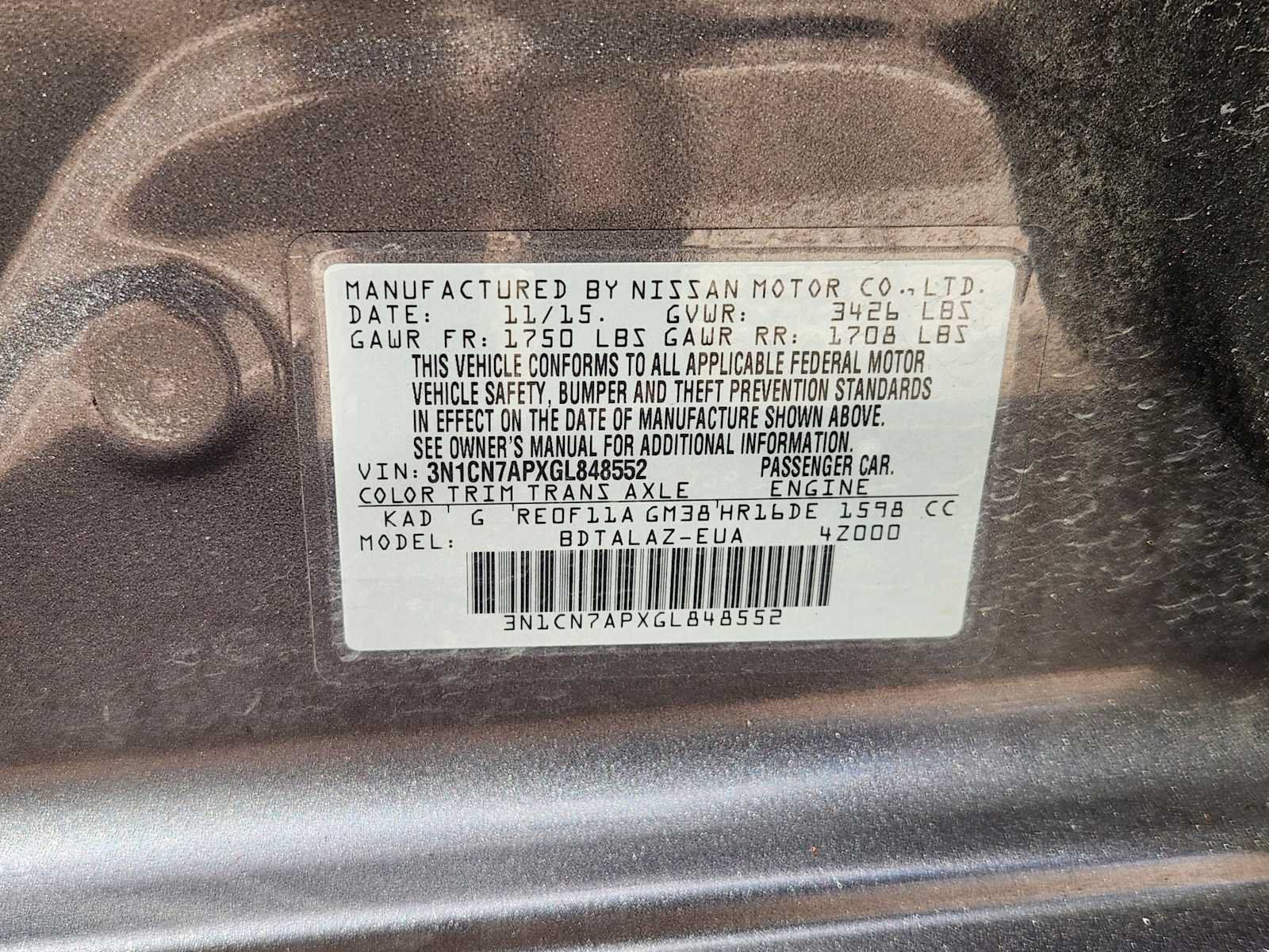 Used 2016 Nissan Versa S Plus FWD image 30