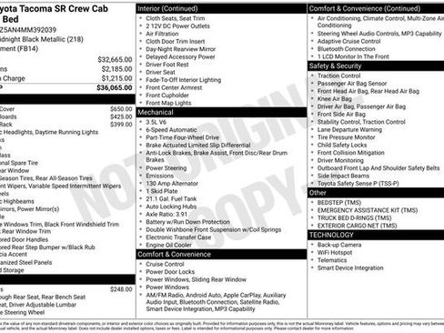 Used 2021 Toyota Tacoma SR AWD/4WD image 19